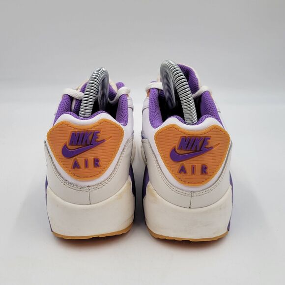 Nike Air Max 90 LTR White Action Grape DV3607-103 Athletic Kids Shoes Size 6Y - Picture 4 of 10
